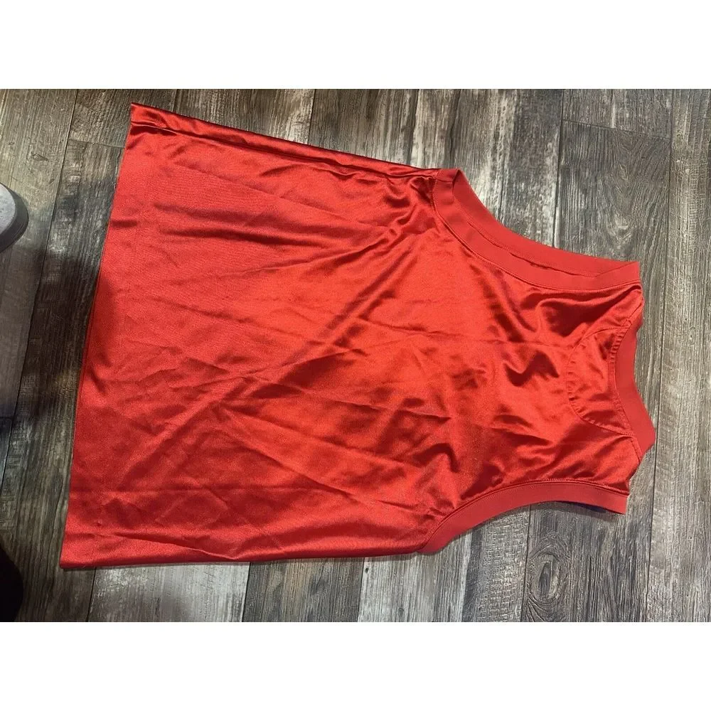 Nike Glam Dunk Jersey Womens Small Red‎ Icon Clash Tank Top Singlet Shirt S